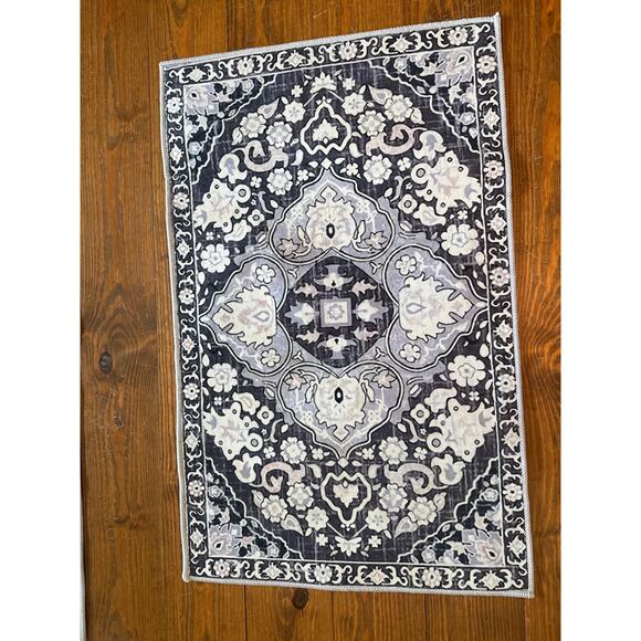 NWOT Hebe Boho 2 Piece Non-Slip Washable Soft Kitchen/Bathroom Rug and Runner - Picture 6 of 8
